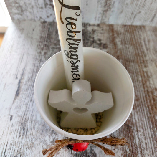 Geschenkset "Für meinen Lieblingsmensch" mit Schutzengel