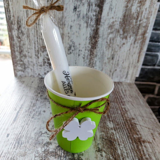Geschenkset "Eine Portion Glück" – Liebevoller Glücksbringer im Becher