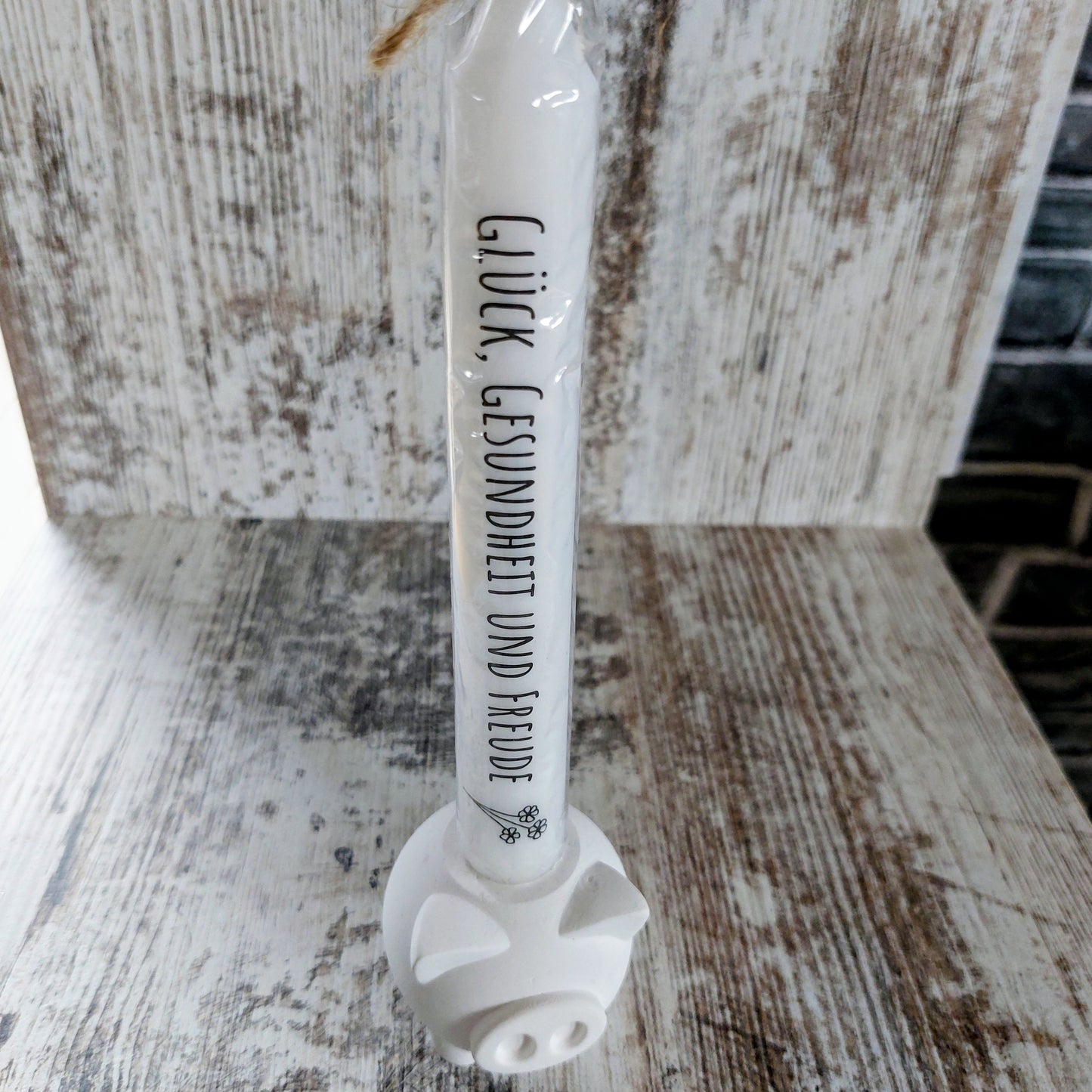 Kerzenständer "Glücksschwein" – Ein sauguter, kleiner Glücksbringer